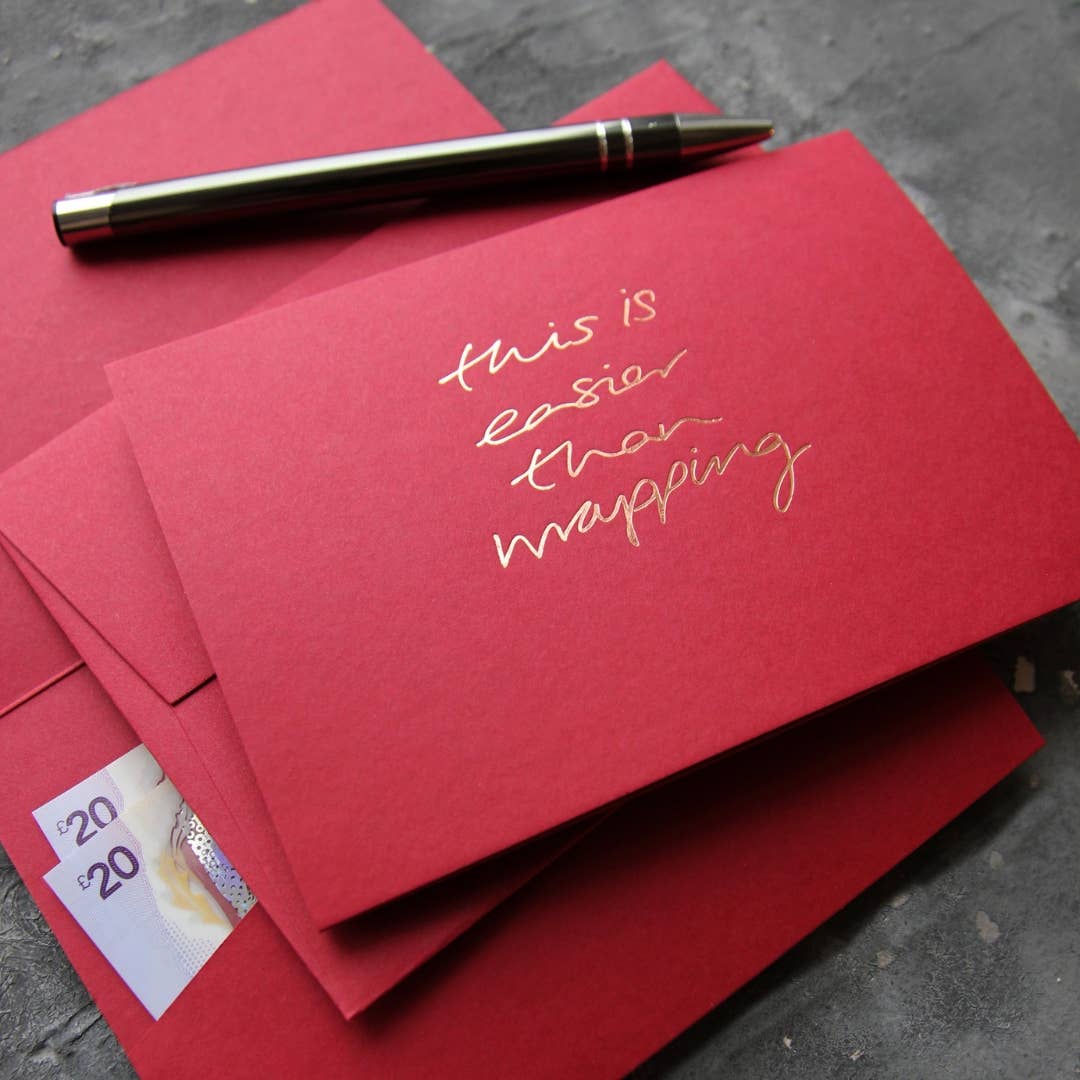 This Is Easier Than Wrapping - Cash Card (Scarlet)