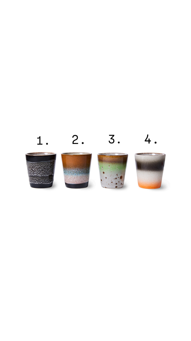 Hk Living 70s Ceramics: Ristretto Mug - Good Vibes
