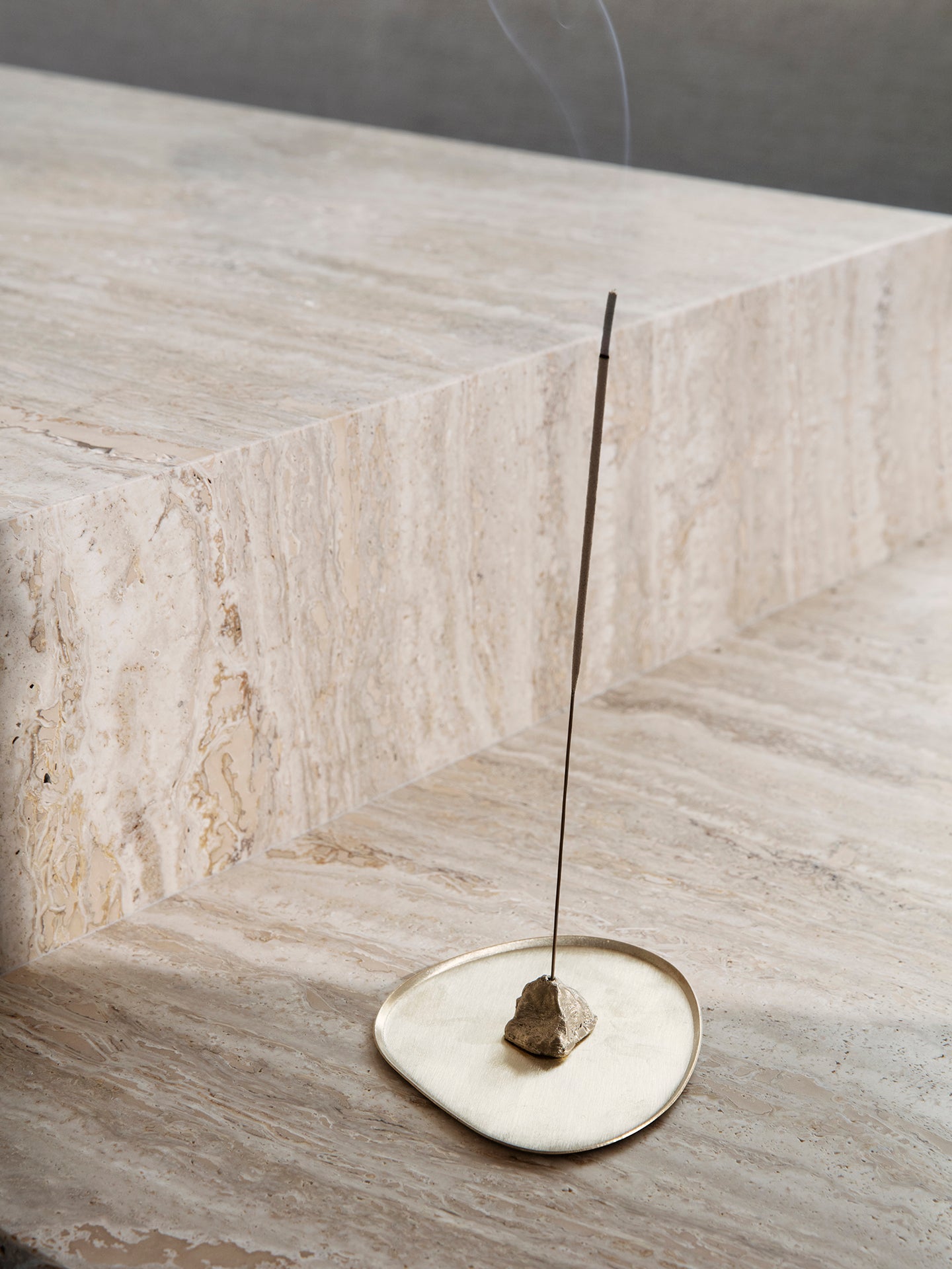 Ferm Living Stone Incense Burner - Brass