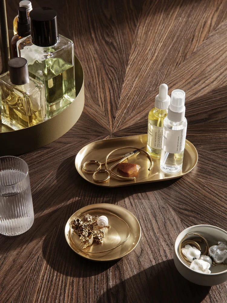 Ferm Living - Basho Tray Round, Brass
