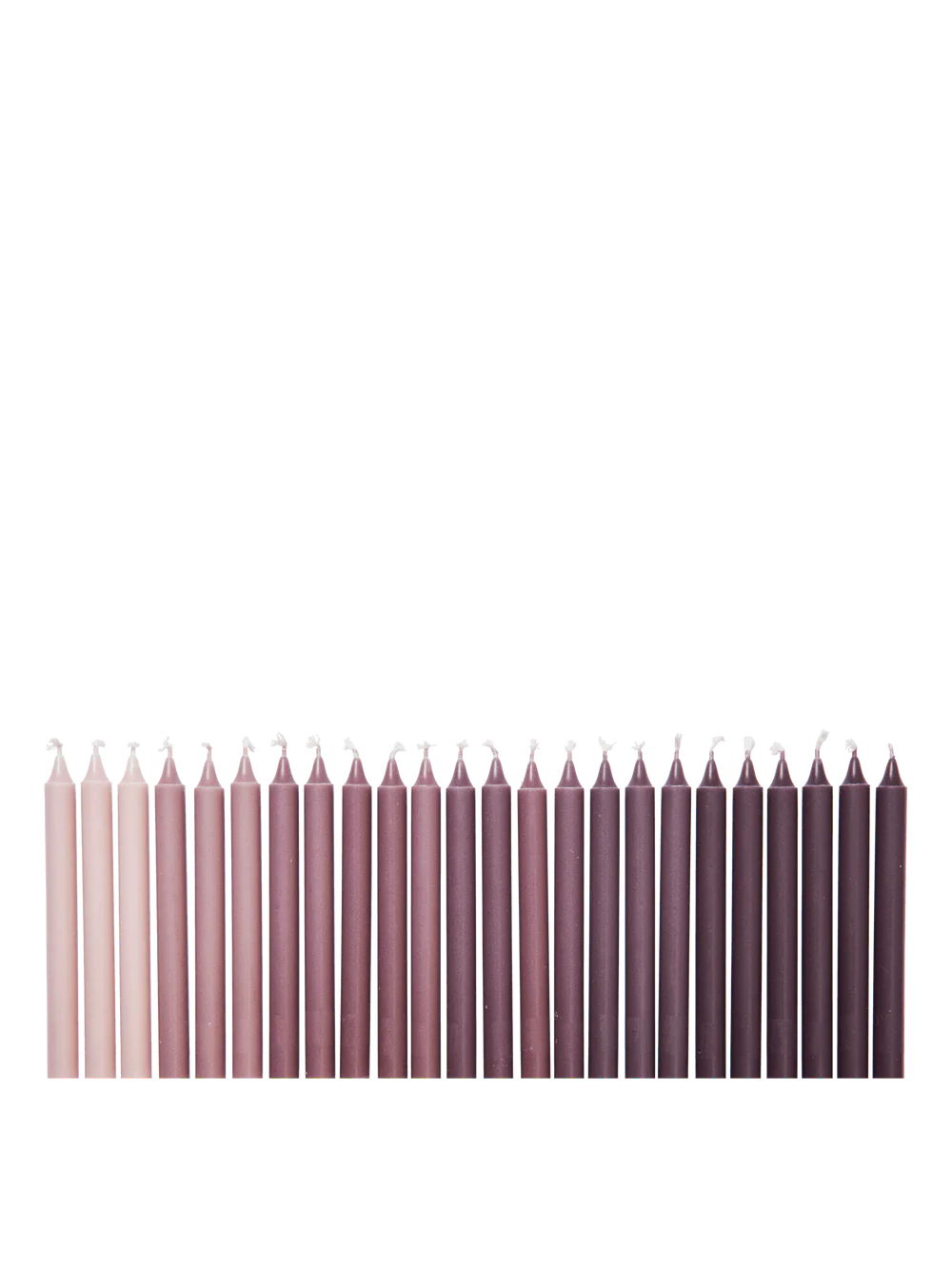 Ferm Living - Ombre Candles (set of 24), Dark Grape