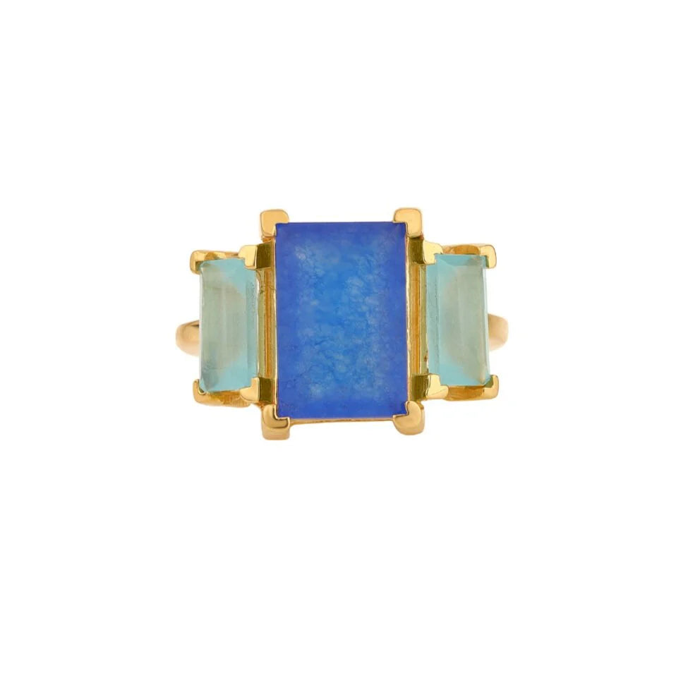 Gem Bazaar - Moon River Ring