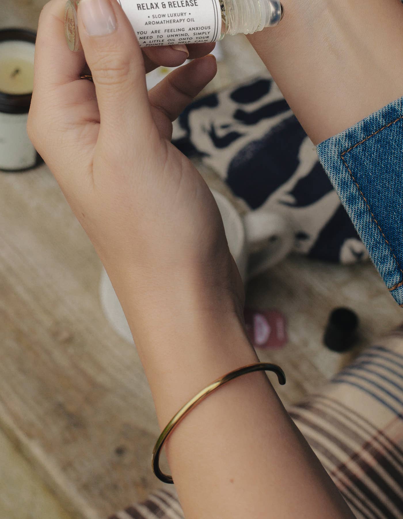 Nordic Muse - Minimal Bangle, Gold
