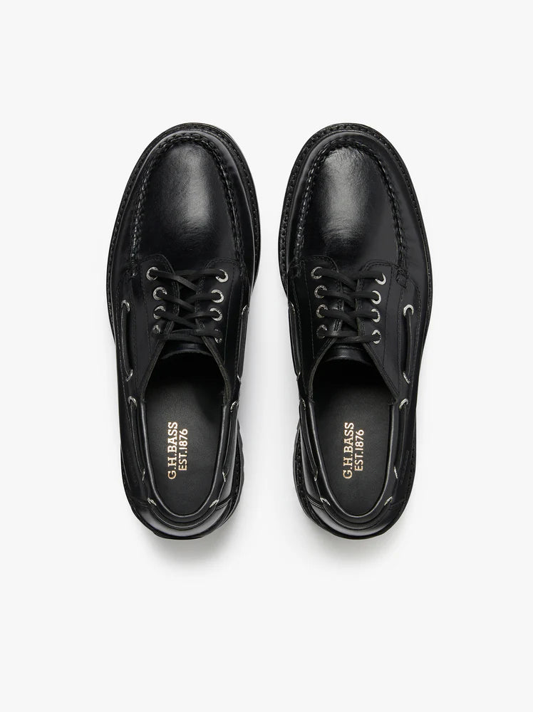 G.H. BASS - Ranger Camp Moc, Black Leather
