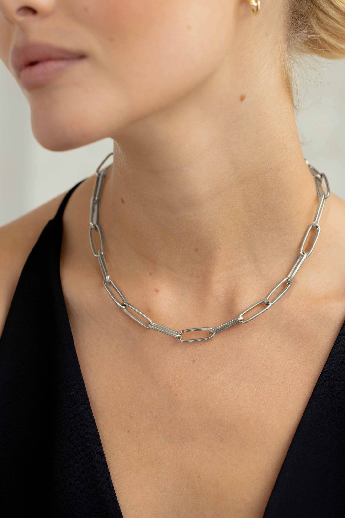 Arctic Fox & Co - The Paperclip Chain Necklace, Silver