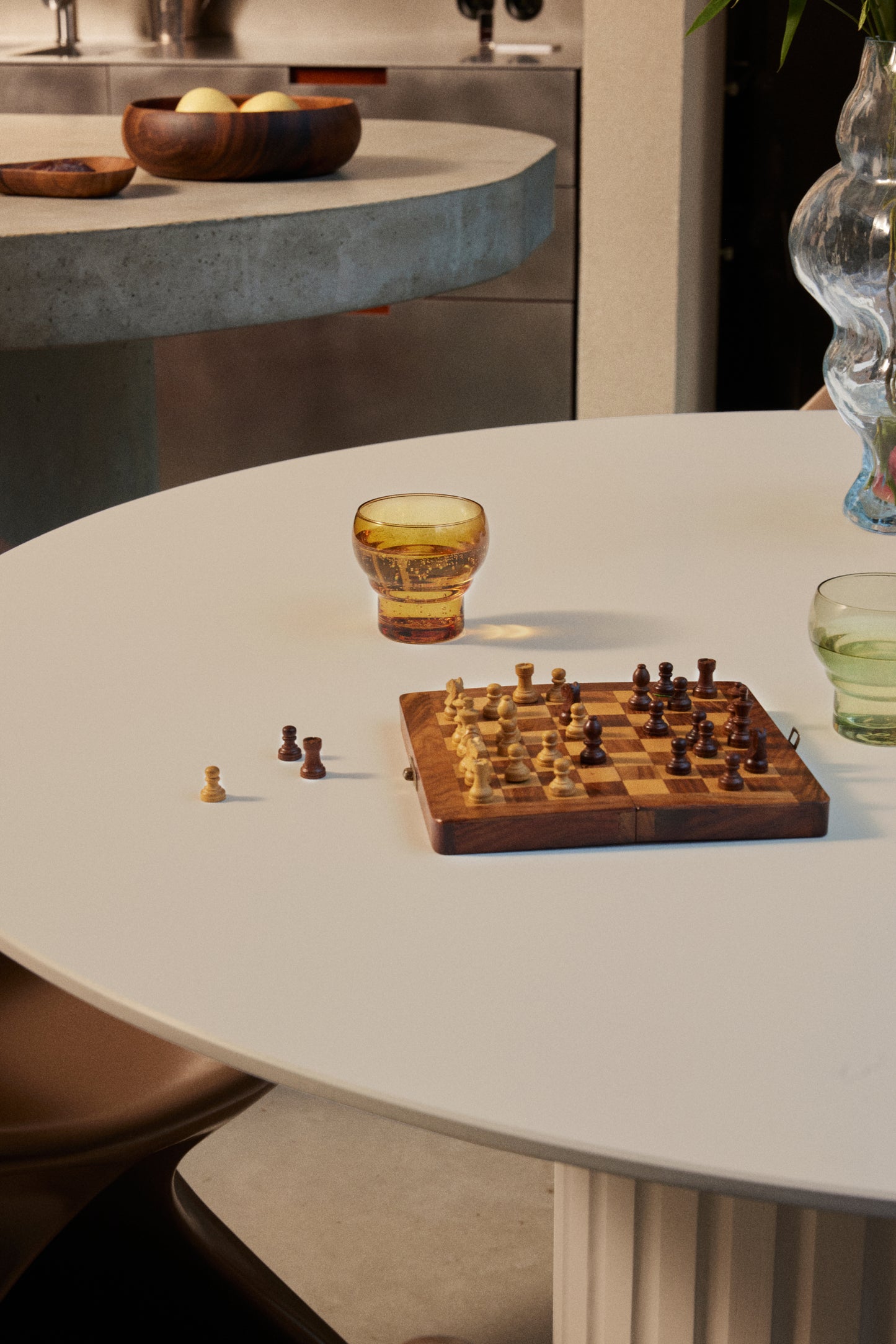 HKLIVING - 70s Glassware: Bulb Glasses, Amber (set of 4)