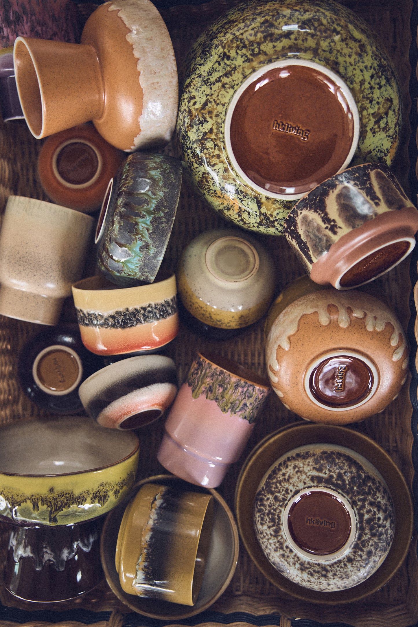 HKLIVING - 70s Ceramics: Small Scented Candle, Valencia