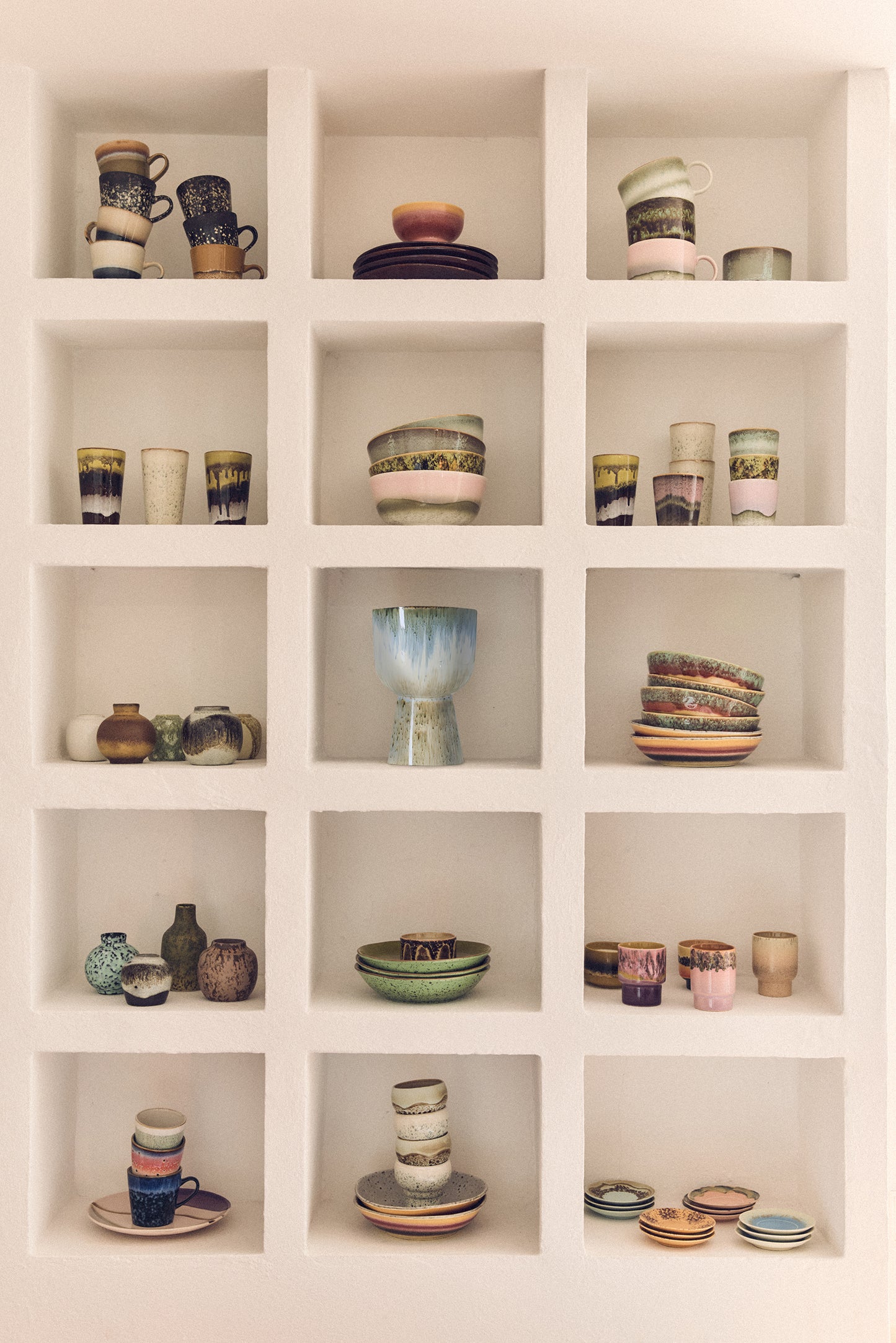 HKLIVING - 70s Ceramics: Tea Cups, Odyssey (set of 2)