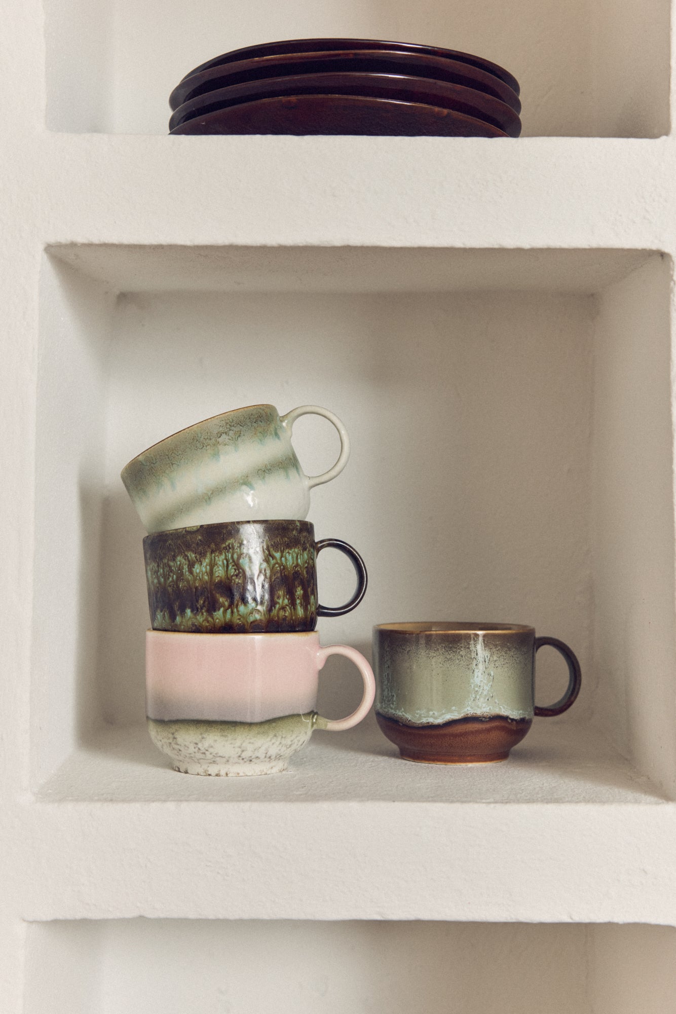 HKLIVING - 70s Ceramics: Tea Cups, Odyssey (set of 2)