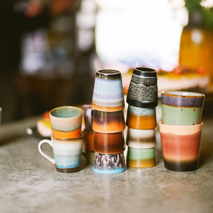 Hk Living 70s Ceramics: Ristretto Mug - Good Vibes
