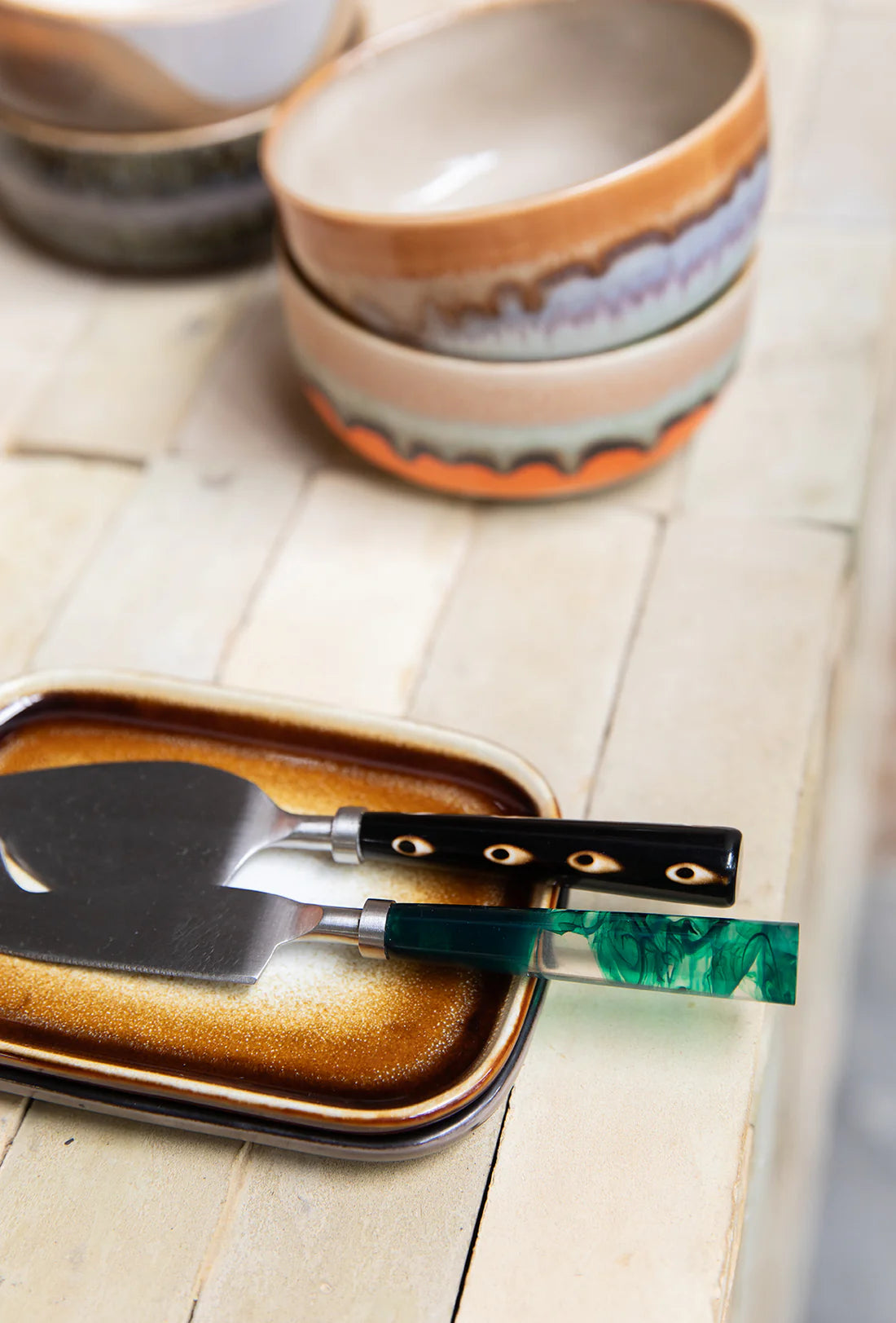 HKLIVING - 70s Ceramics: Small Tray - Mojave