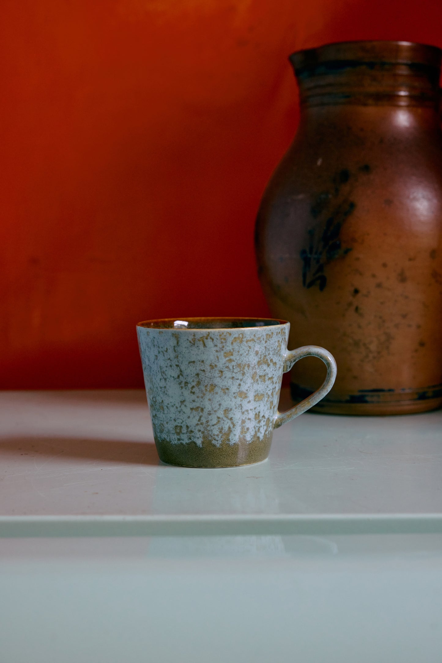 HKLIVING - 70s Ceramics: Cappuccino Mug, Verdigris