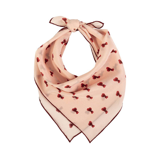Lost Pattern NYC - Twin Hearts Silk Crepe Bandana