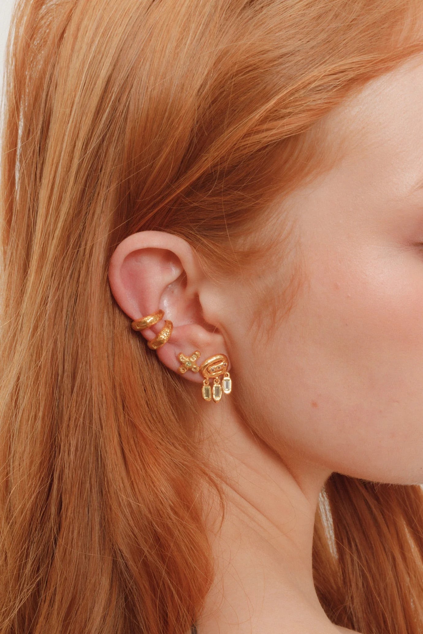 Tyger by the Tail - Hydra Earrings, Gold