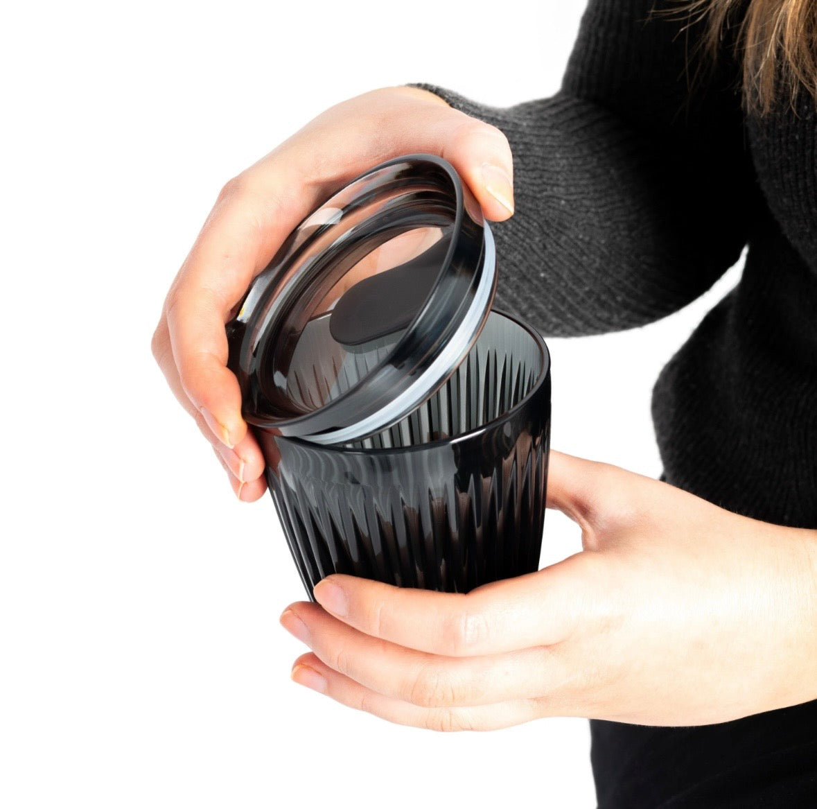 HuskeeCup Renew 8oz Cup with lid - Smoke