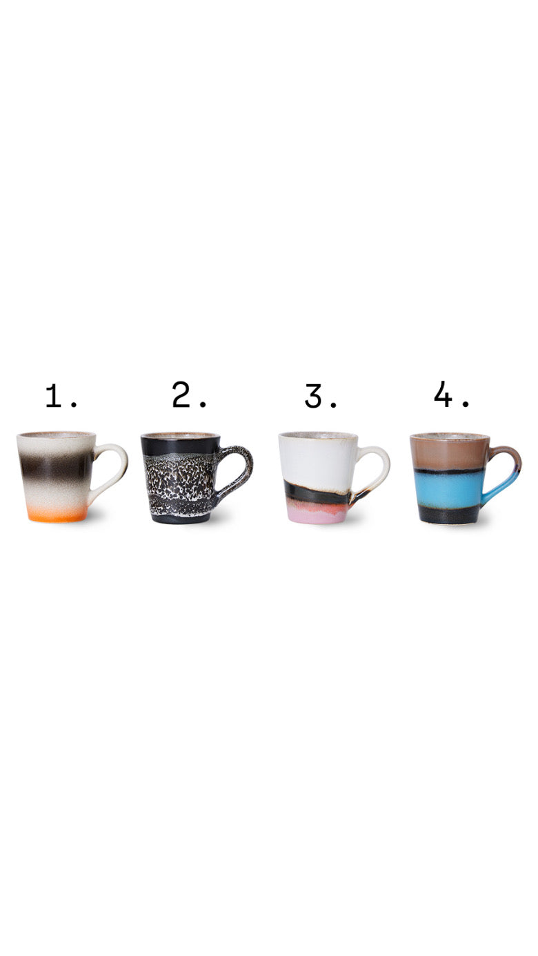 HK Living 70s Ceramics: Espresso mug, funky