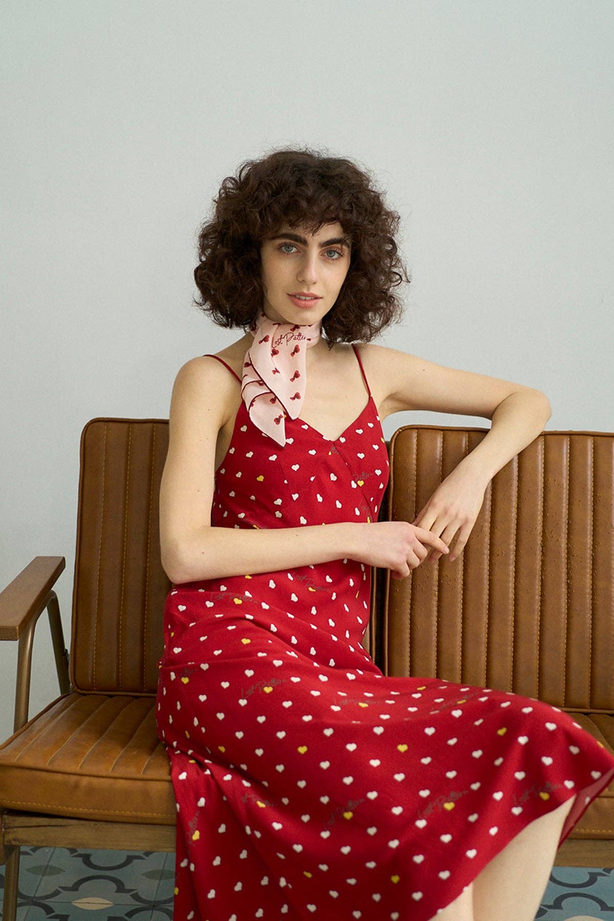Lost Pattern NYC - Twin Hearts Silk Crepe Bandana