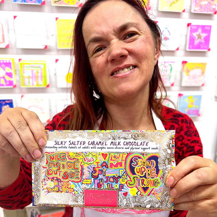 Arthouse Unlimited - Full of Joy, Silky Milk Salted Caramel Chocolate Bar