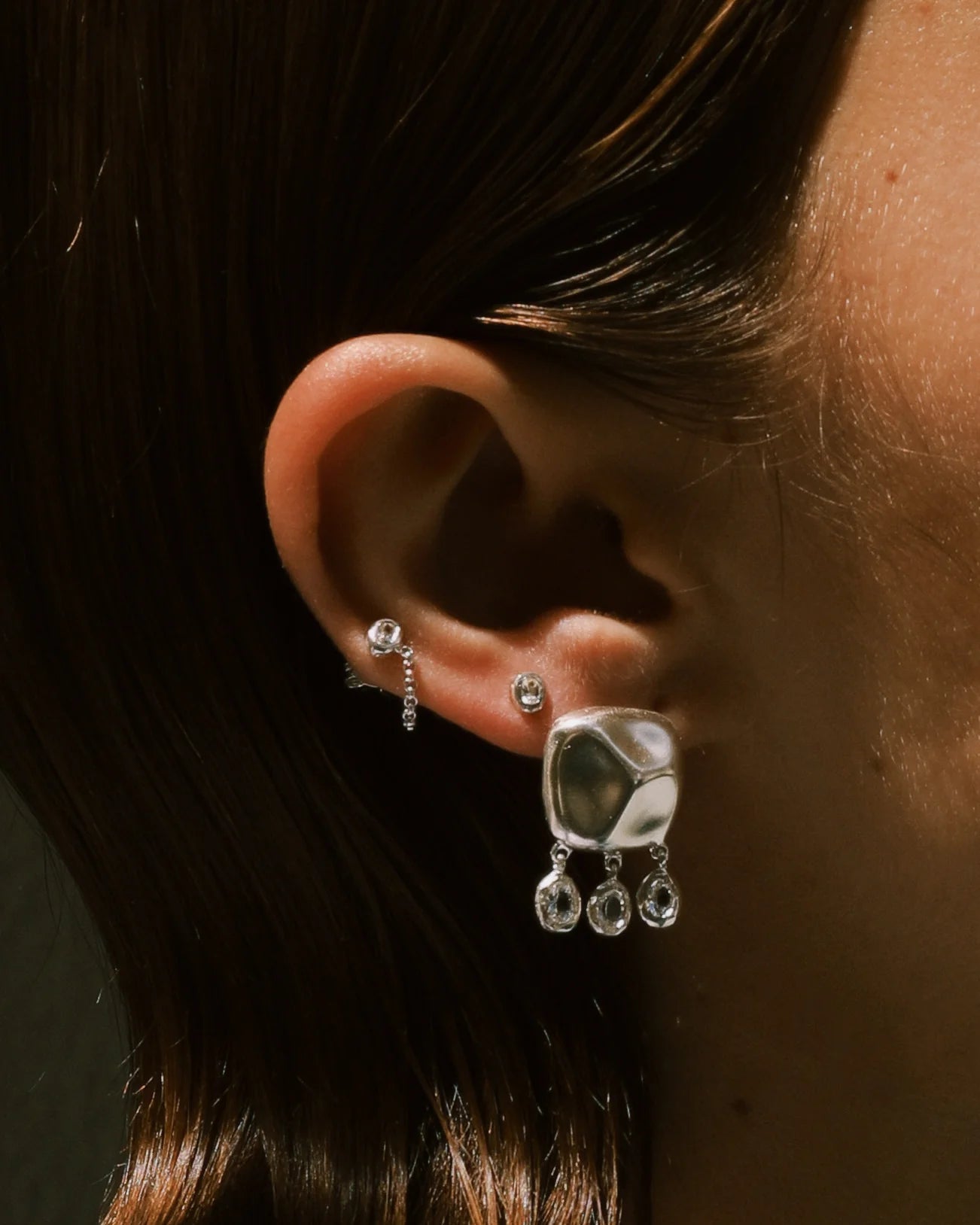 Tyger by the Tail - Nyx Earrings, Silver