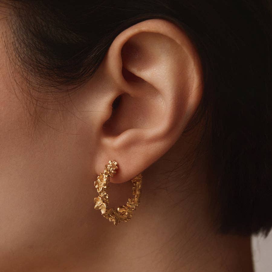 Agapée - Kèpos Earrings, Gold