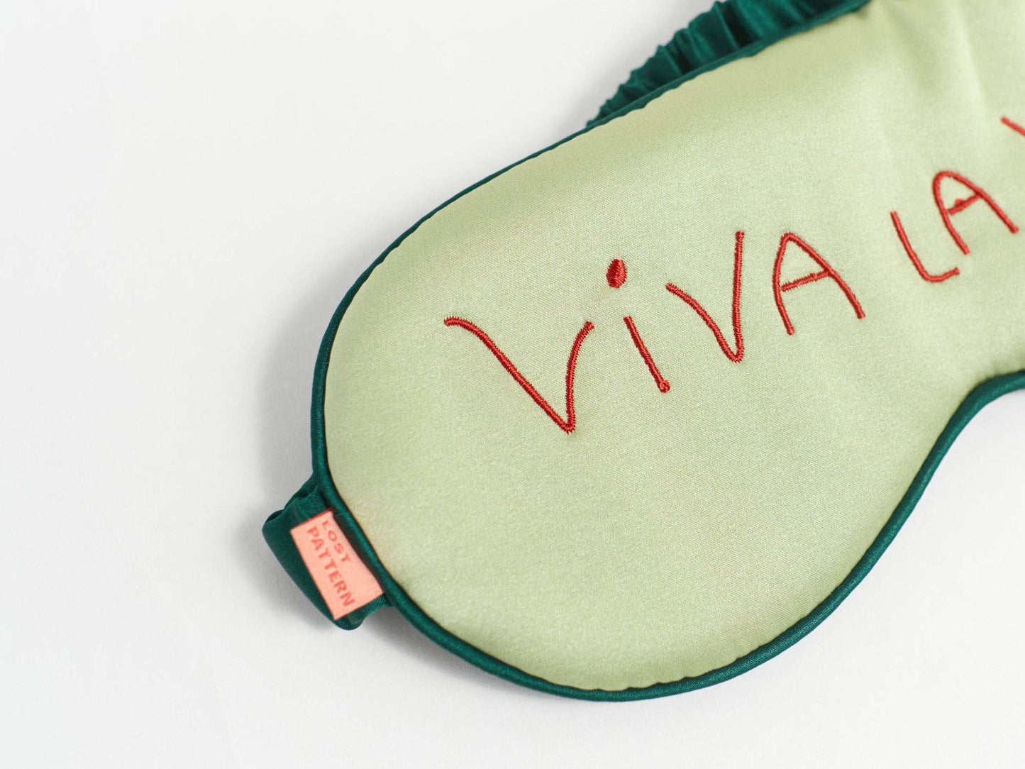 Lost Pattern NYC - Viva La Vida Silk Sleep Eye Mask, Green