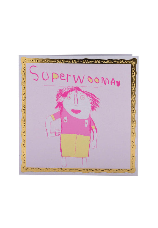 Arthouse Unlimited - Superwooman, Greetings Card