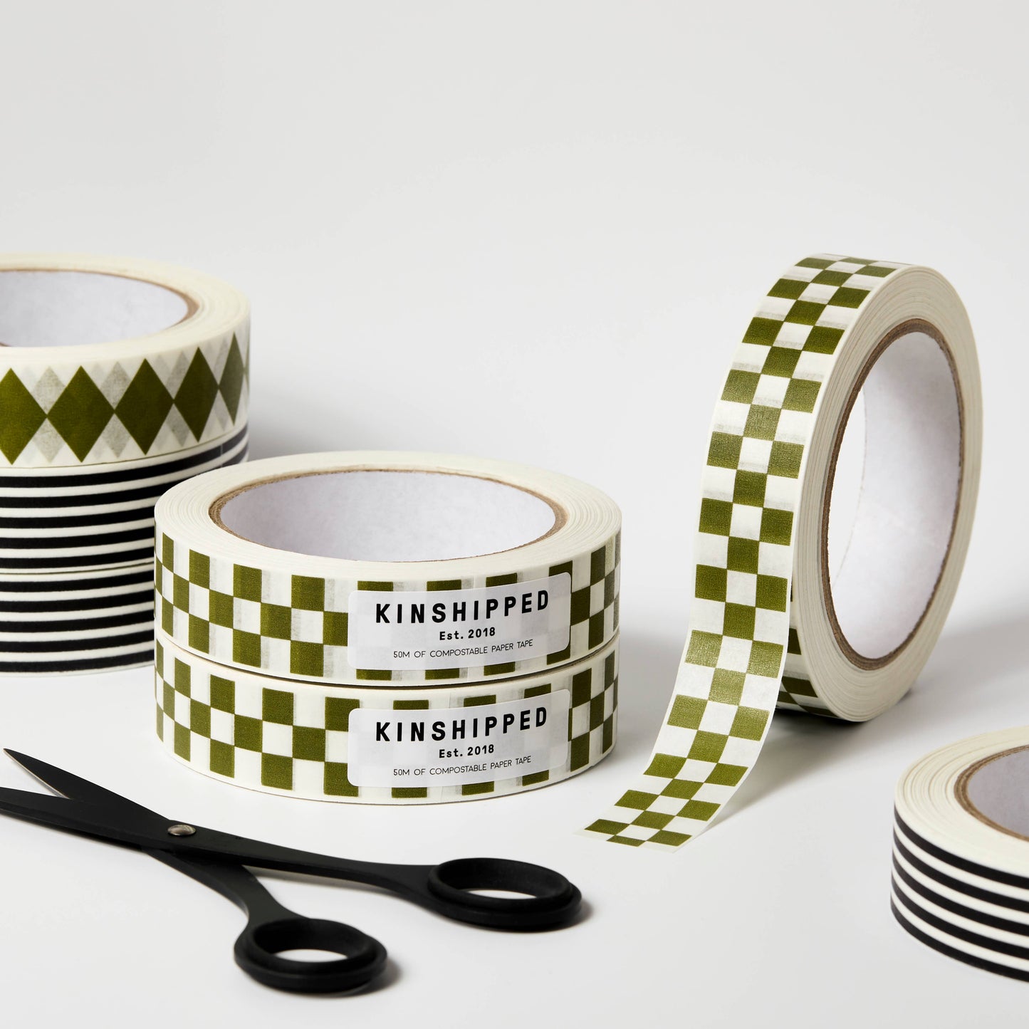 Kinshipped - Paper Tape, Checkerboard