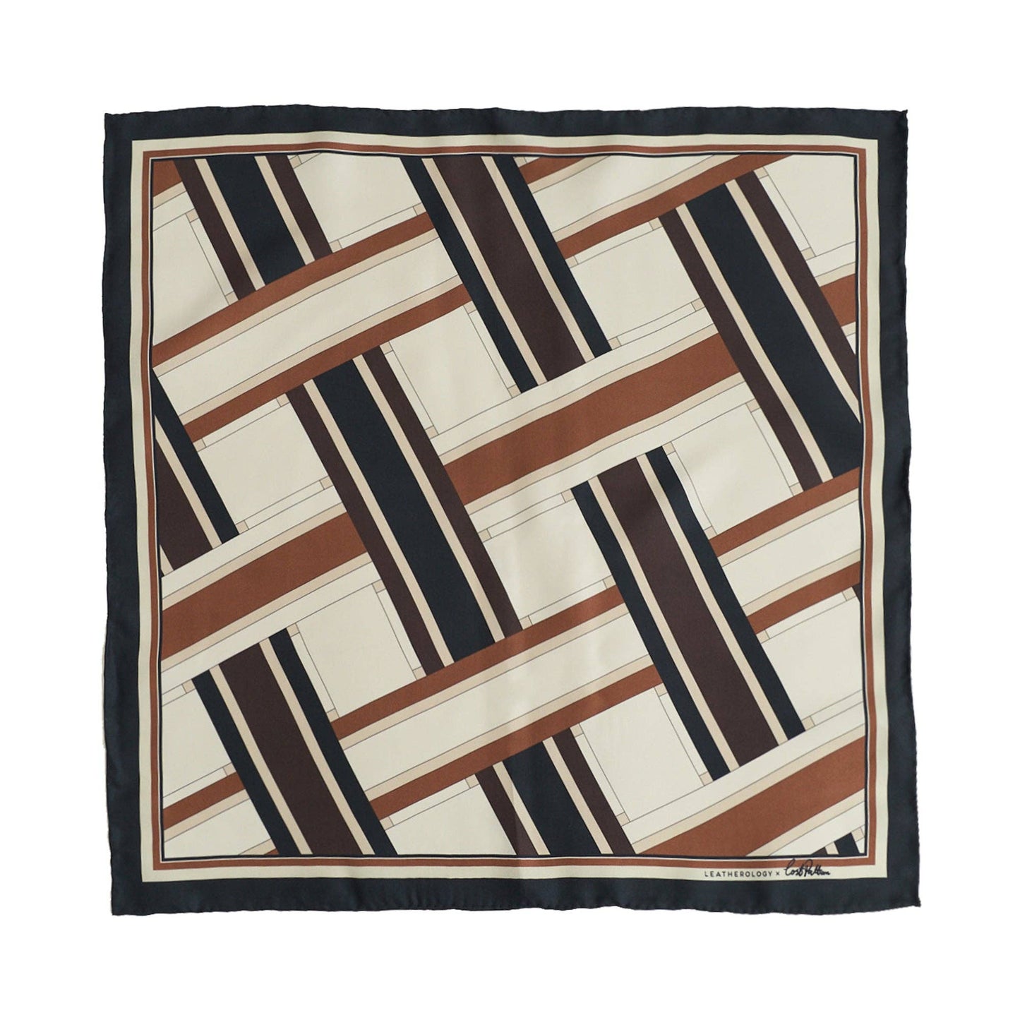 Lost Pattern NYC x Leatherology Silk Square Scarf