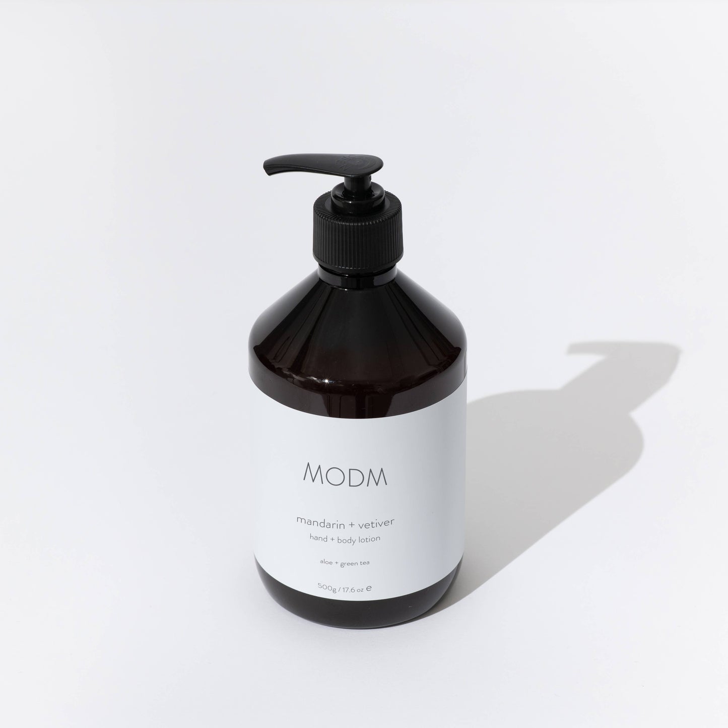 MODM - Hand + Body Lotion w/Aloe/Green Tea- Mandarin + Vetiver