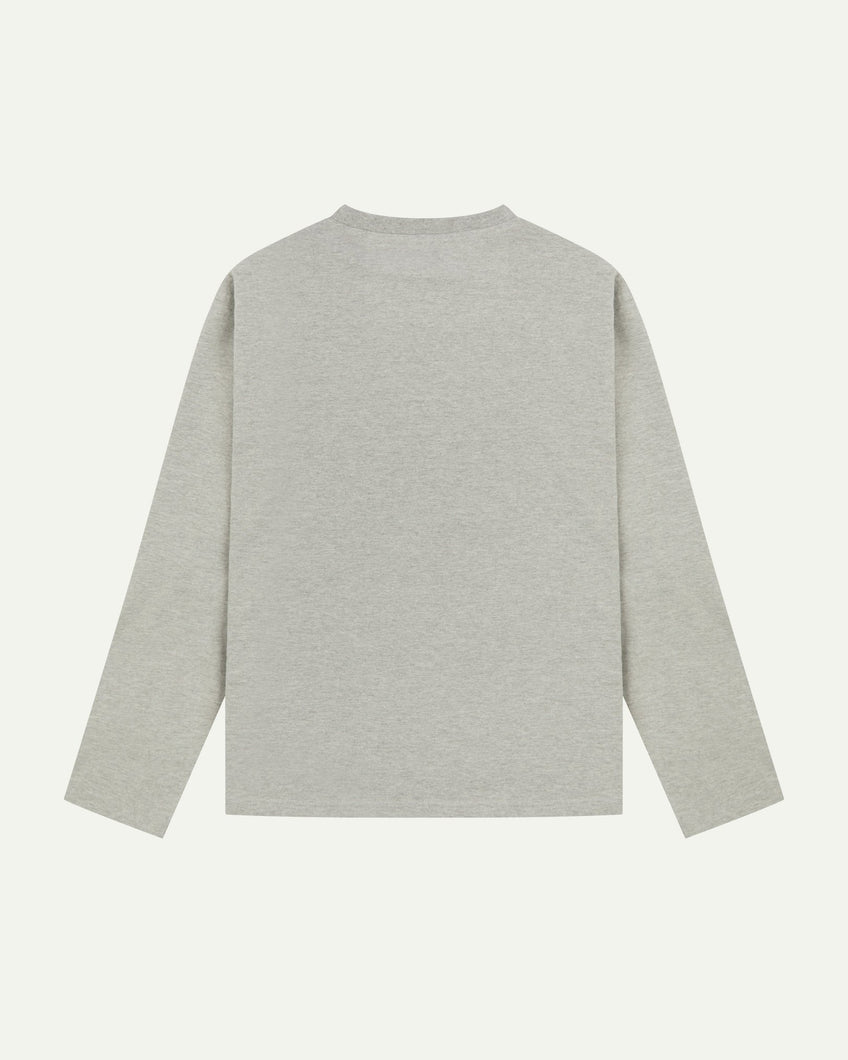 Uskees Long Sleeve T-shirt - Grey Marl