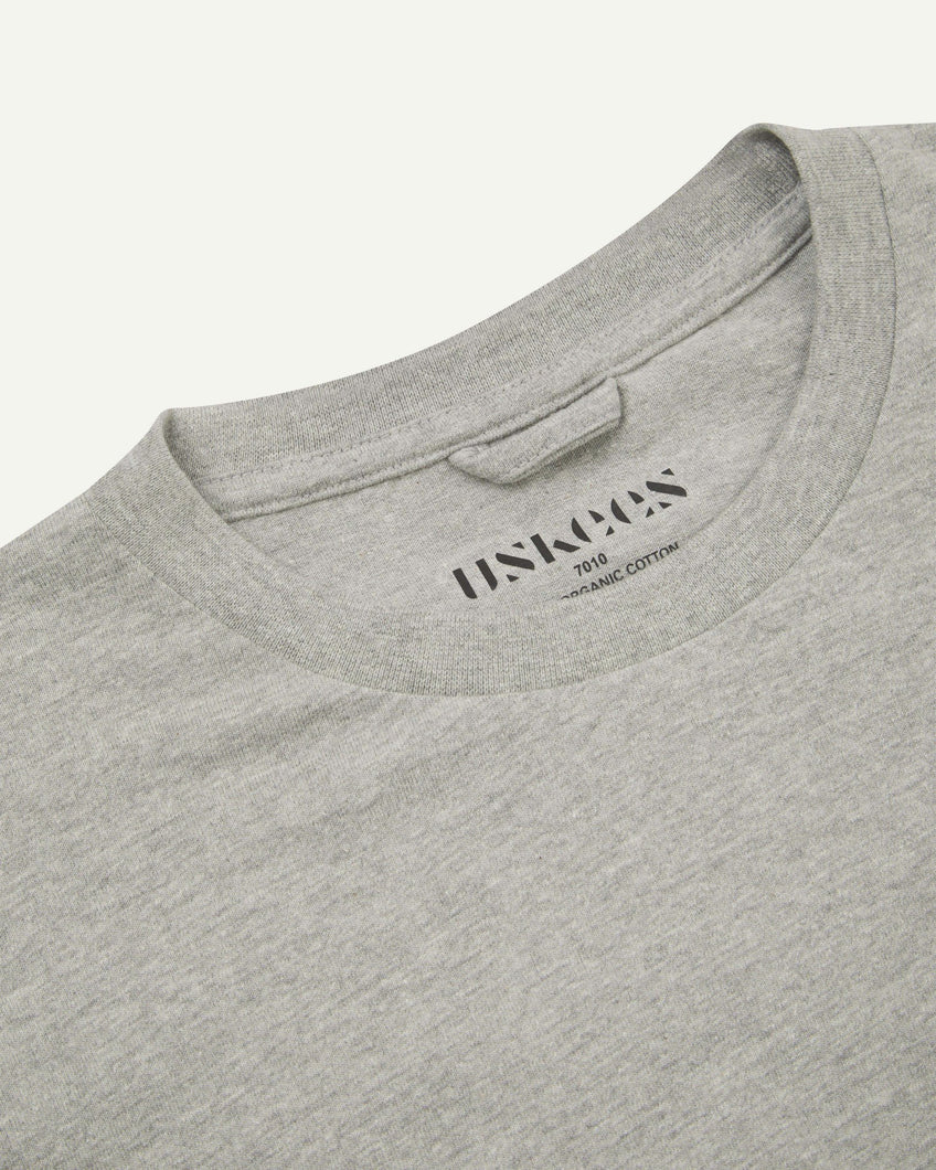 Uskees Long Sleeve T-shirt - Grey Marl