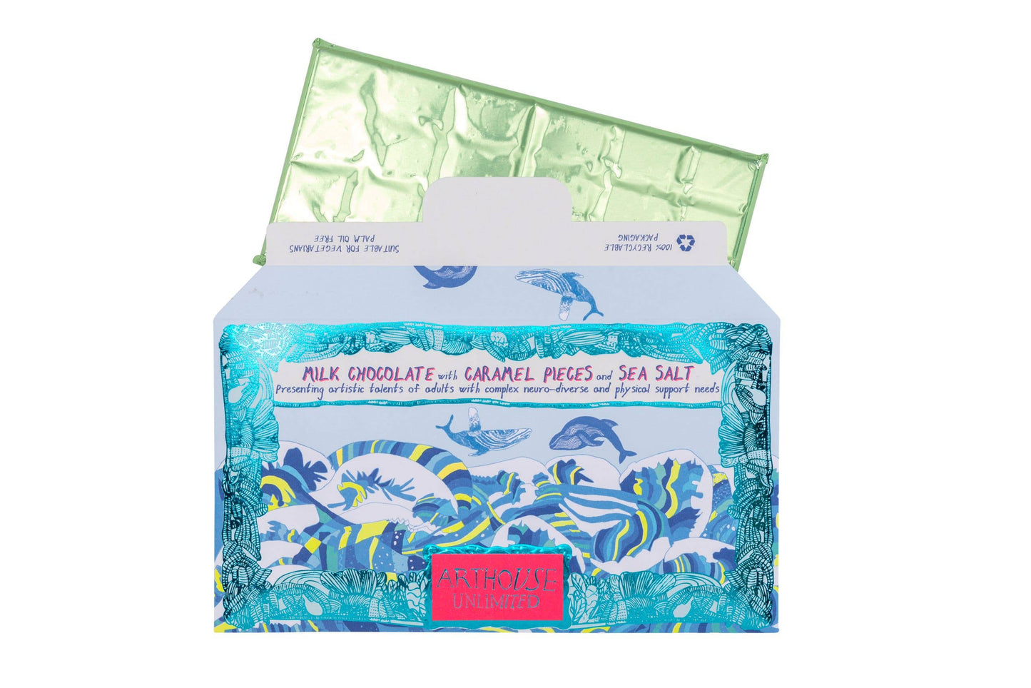 Arthouse Unlimited Swim with Whales Milk Chocolate Bar