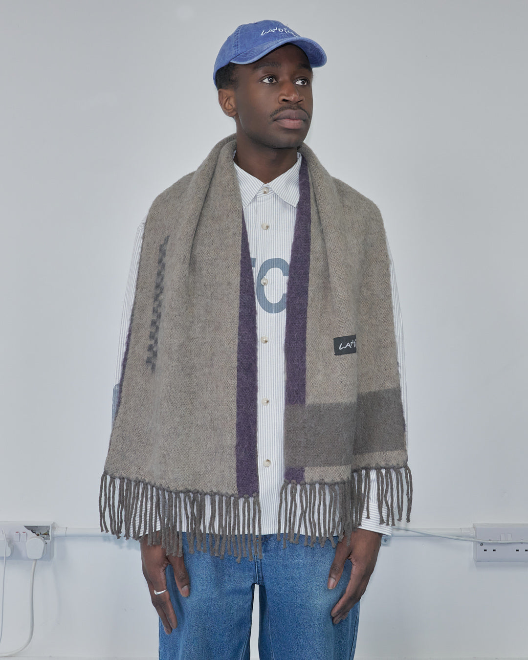 Candice - Desire Scarf, Grey/Purple