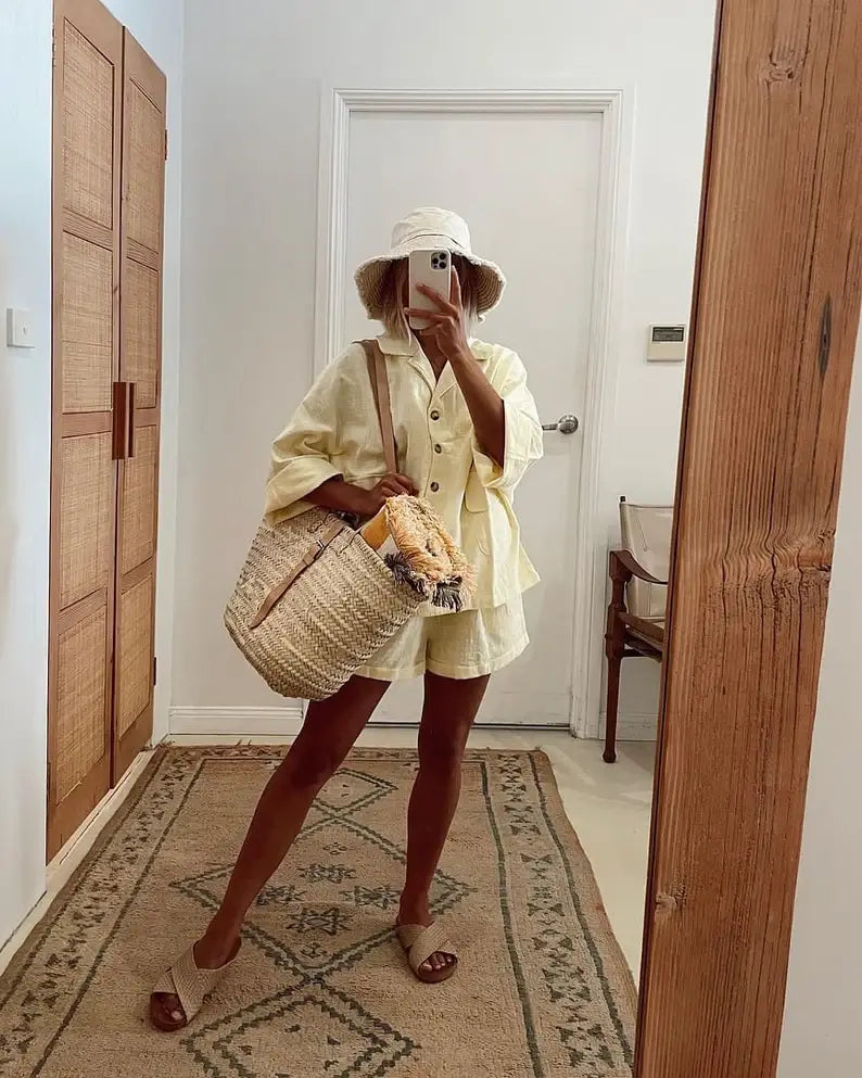 Marrakesh Living - Straw Bag with Thin Buckle