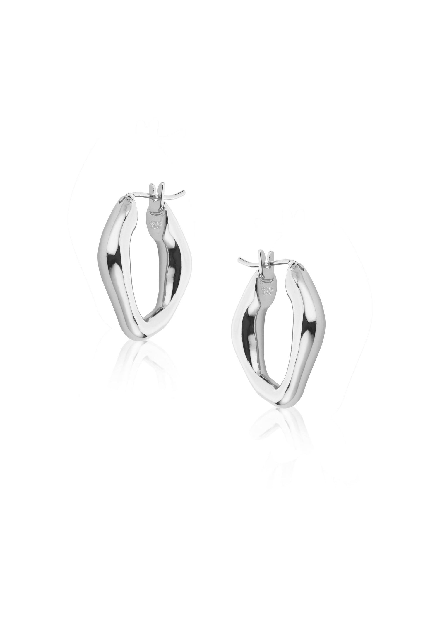 Arctic Fox & Co - Liv Signature Hoop Earring, White Gold