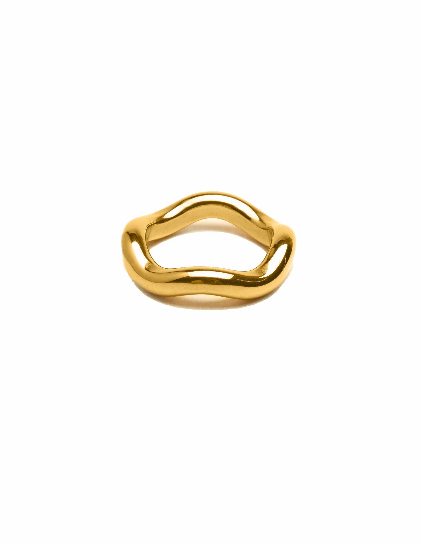 Nordic Muse - Gold Chunky Irregular Band Ring