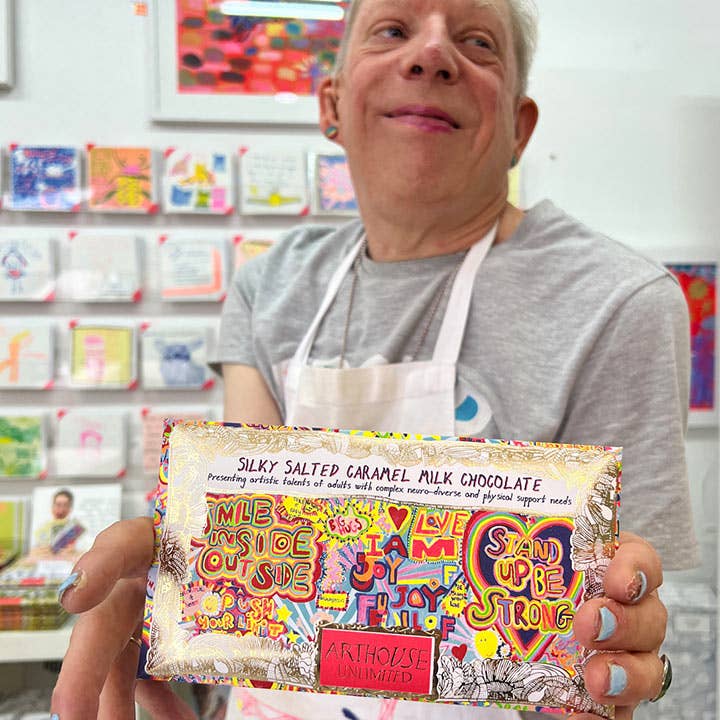 Arthouse Unlimited - Full of Joy, Silky Milk Salted Caramel Chocolate Bar