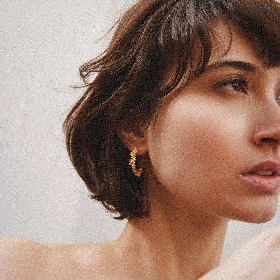 Agapée - Kèpos Earrings, Gold