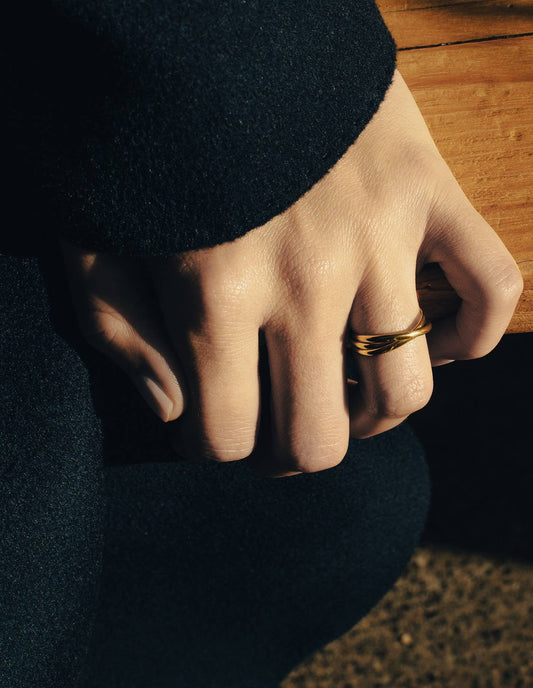 Nordic Muse - Gold Entwine Ring