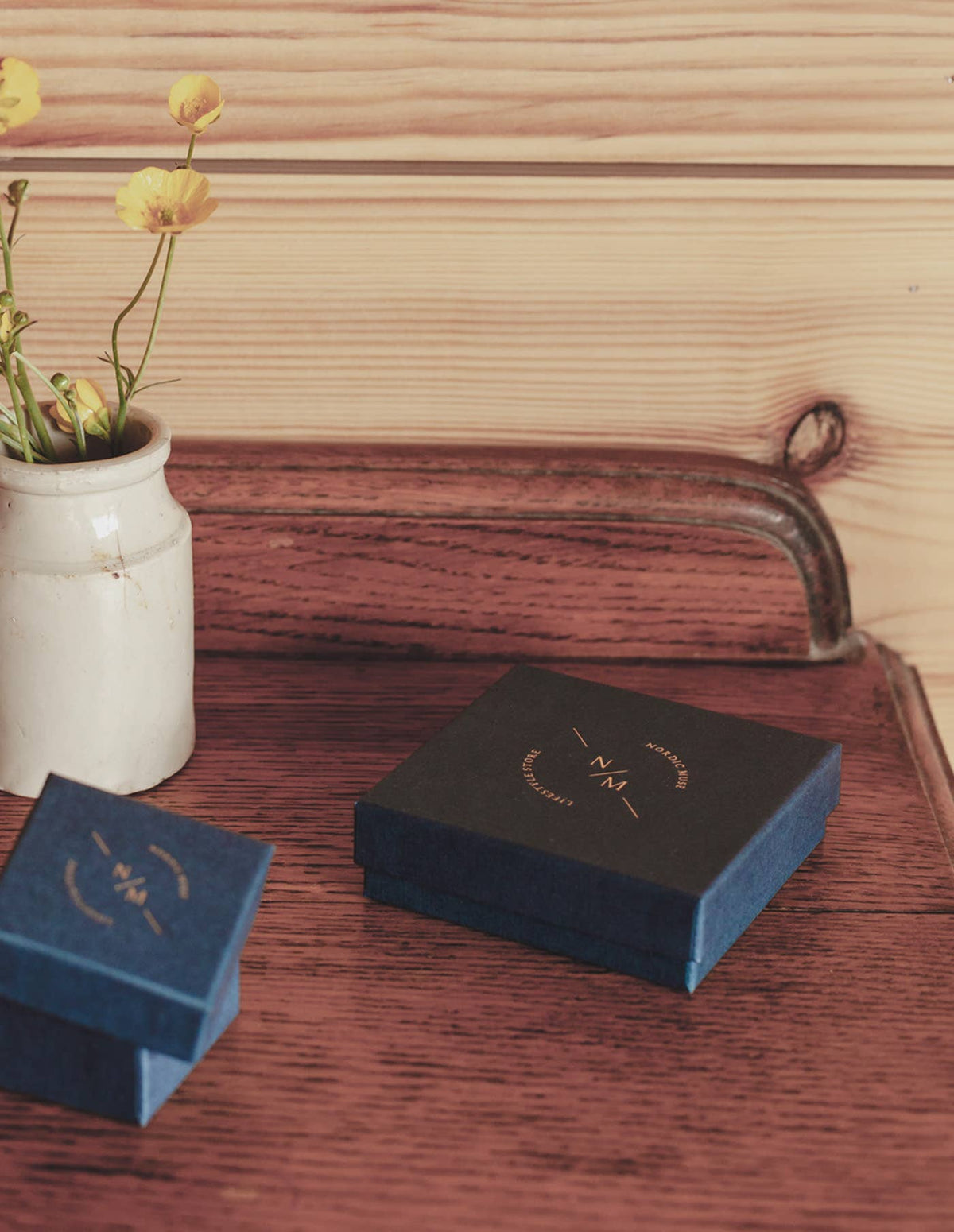 Nordic Muse - Gold Organic Bar Necklace