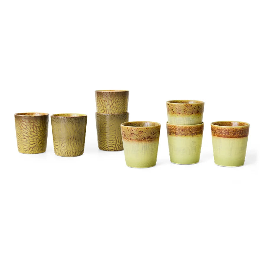 HKLIVING - 70s ceramics: Van Gogh Coffee Mugs, Sumflowers