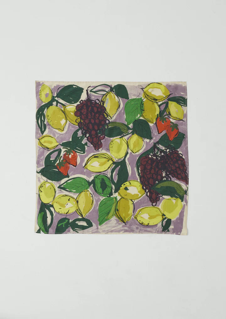 TOAST - Sketched Fruit Bandana Silk