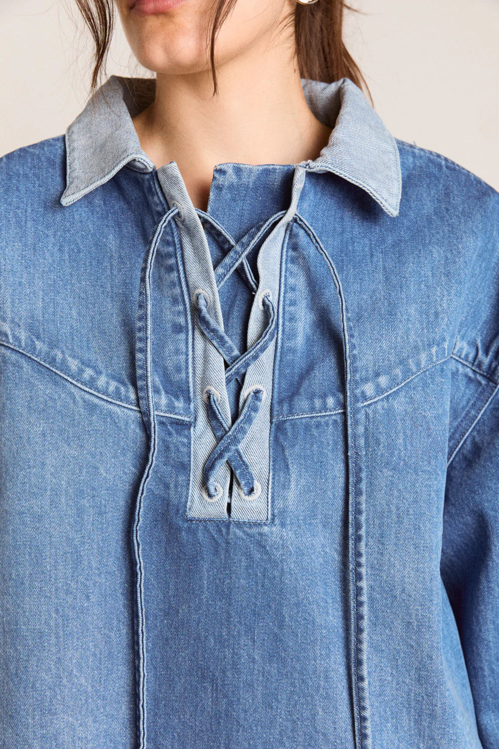 Damson Madder - Scarlett Rugby Shirt, Bayou Wash
