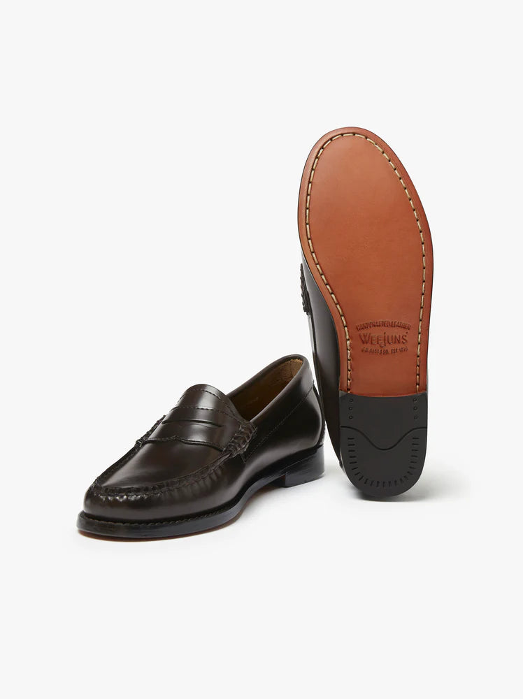 G.H. BASS - Weejun Penny Leather Loafer, Chocolate