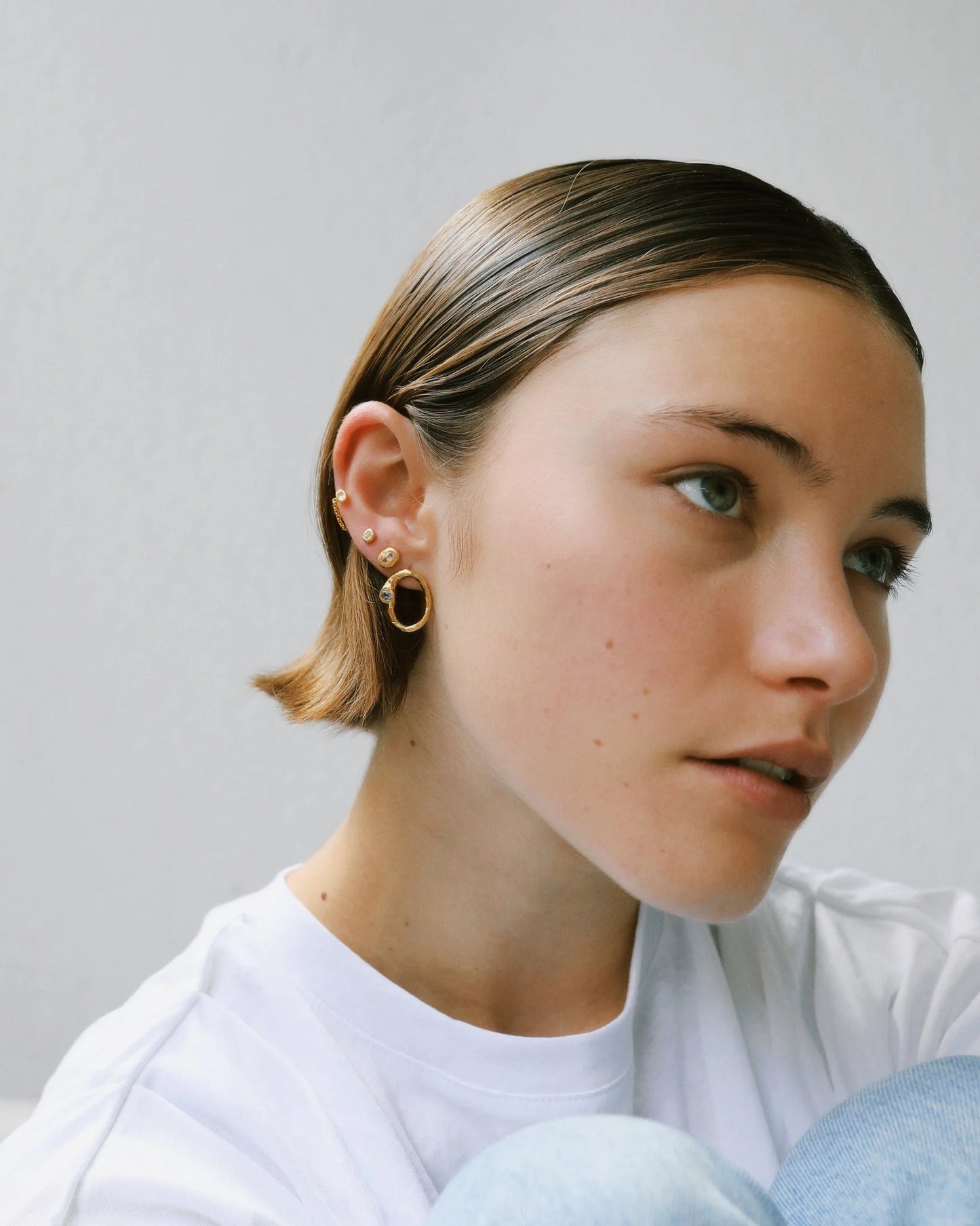 Tyger by the Tail - Theia Hoops, Gold
