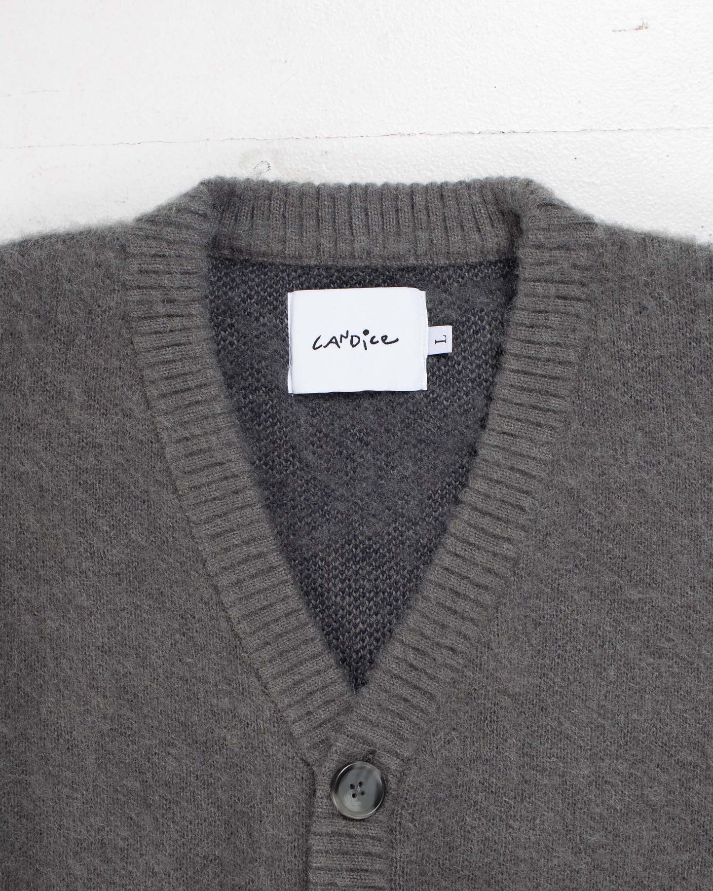 CANDICE - CFY Mohair Cardigan, Grey