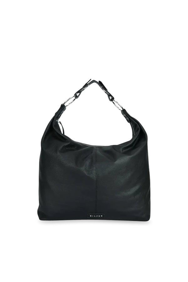 Silfen - Stevie Shoulder Bag, Black Leather