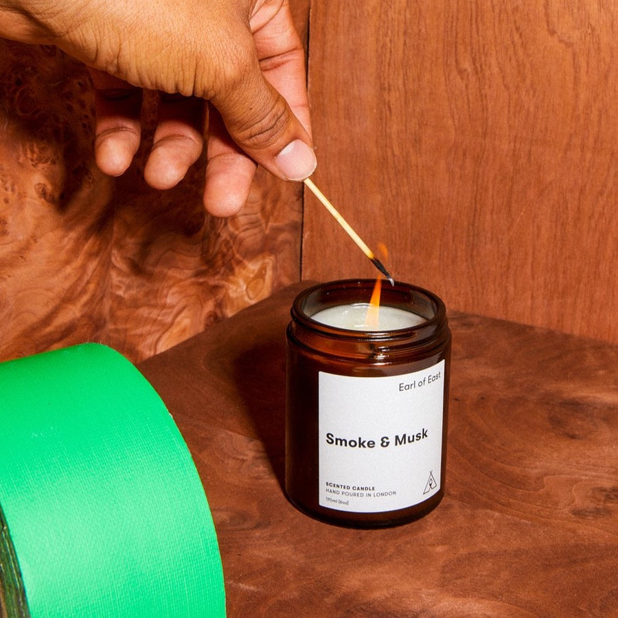 Earl Of East Soy Wax Candle - Smoke & Musk