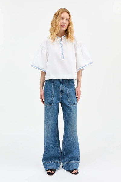 Skall Studio - Bonne Blouse, Optic White