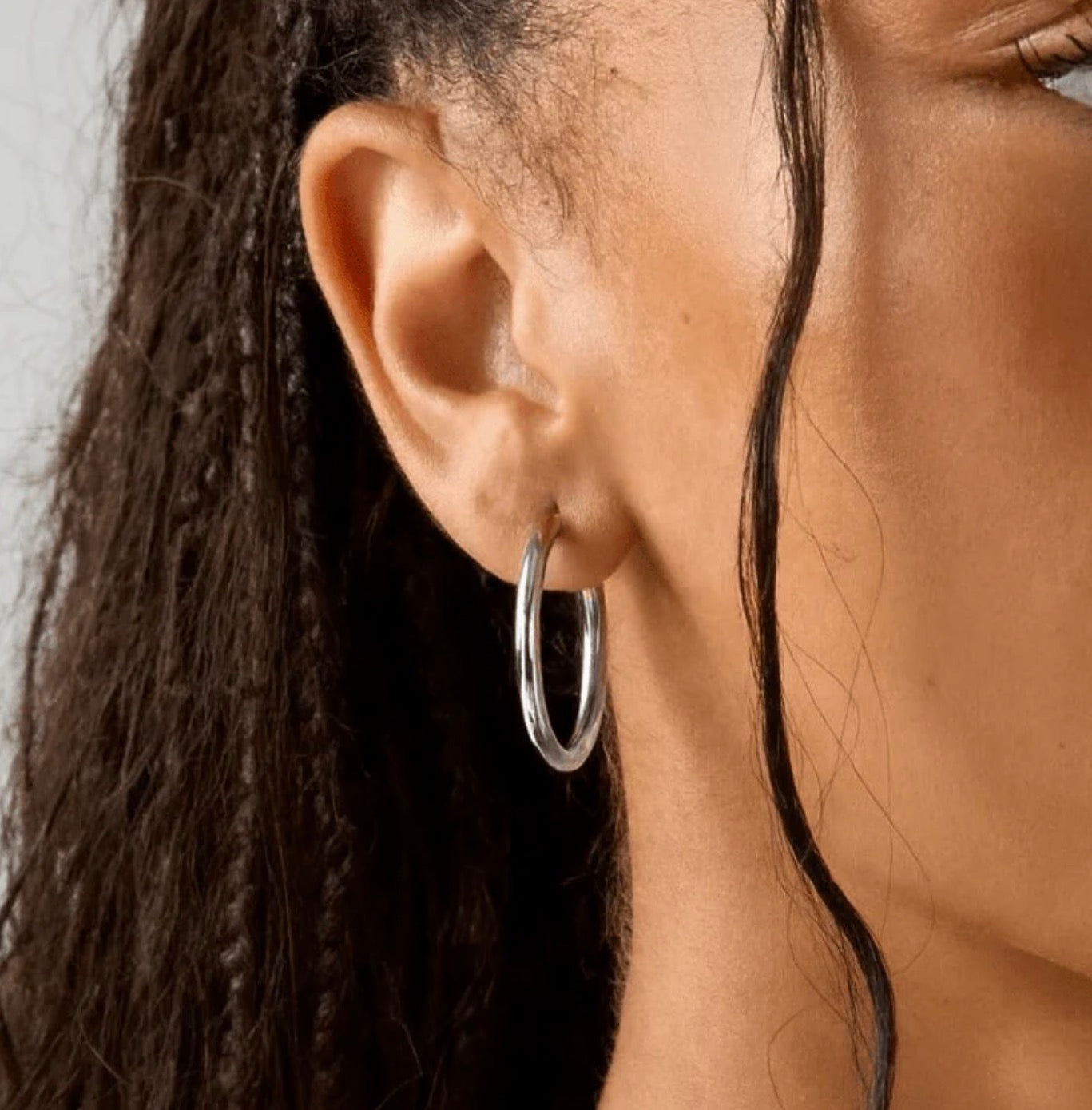 By Rae - The Tate Hoops, Silver